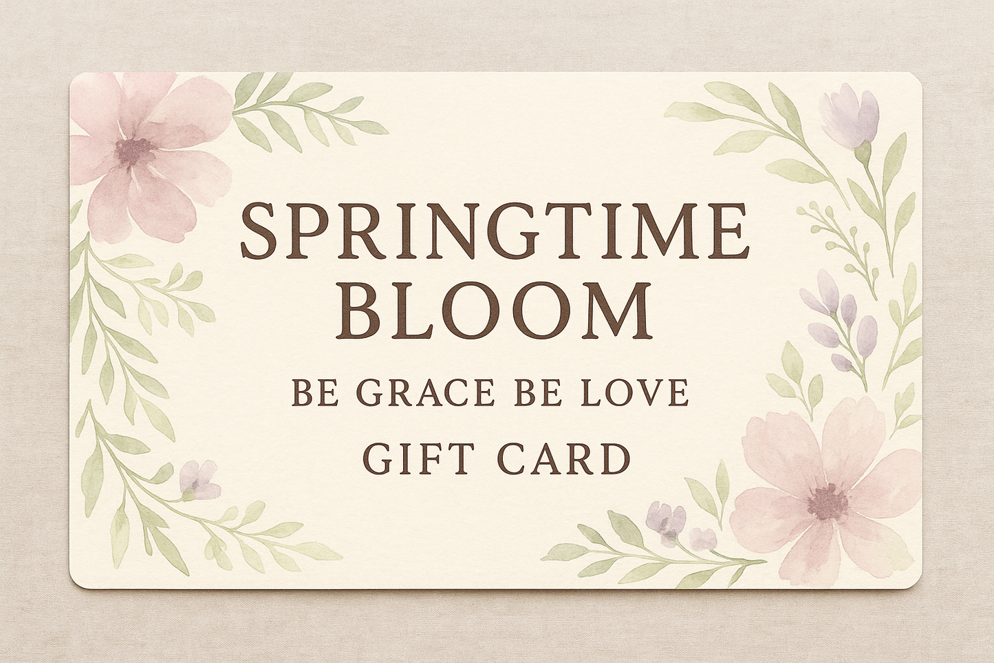 Be Grace Be Love Boutique Gift Card – Instant Digital Gift for Any Occasion