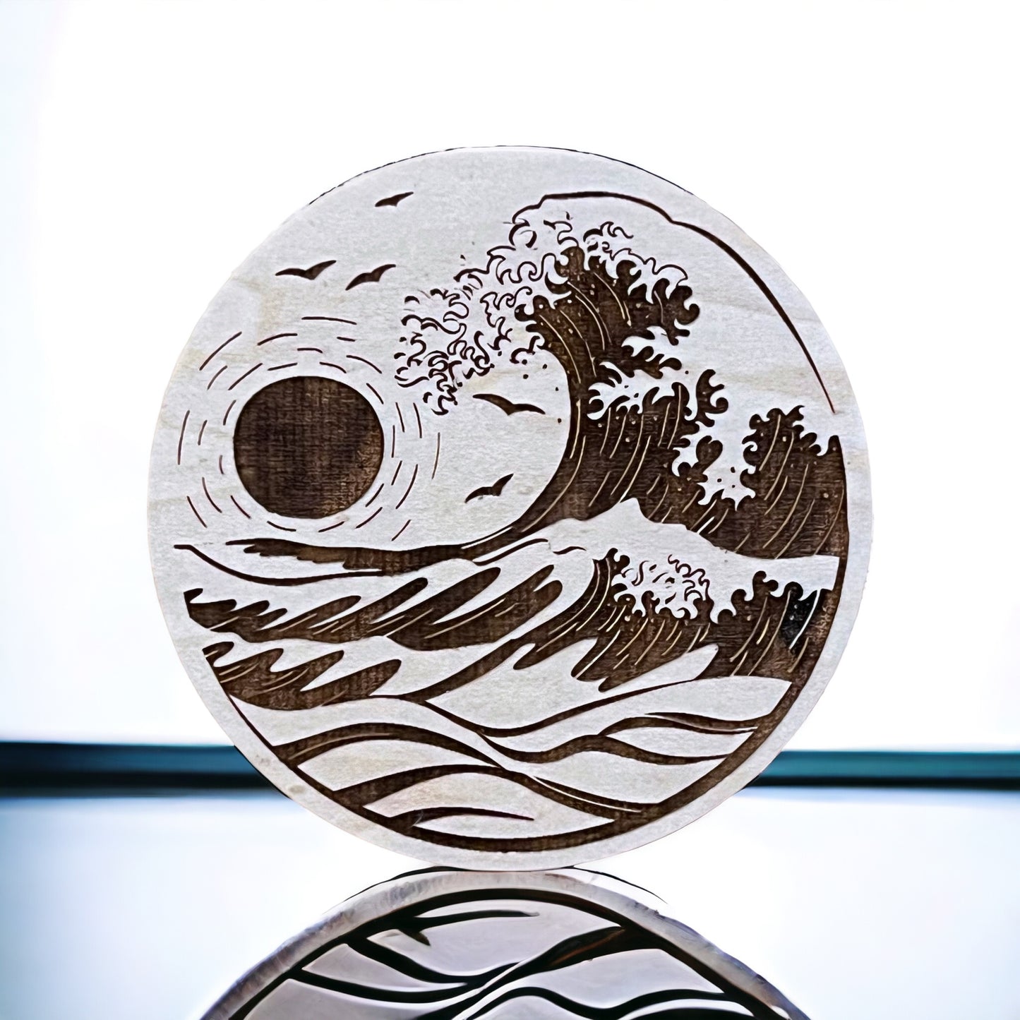 Ocean Wave Magnet – Japanese-Inspired Coastal Decor for Beach Lovers