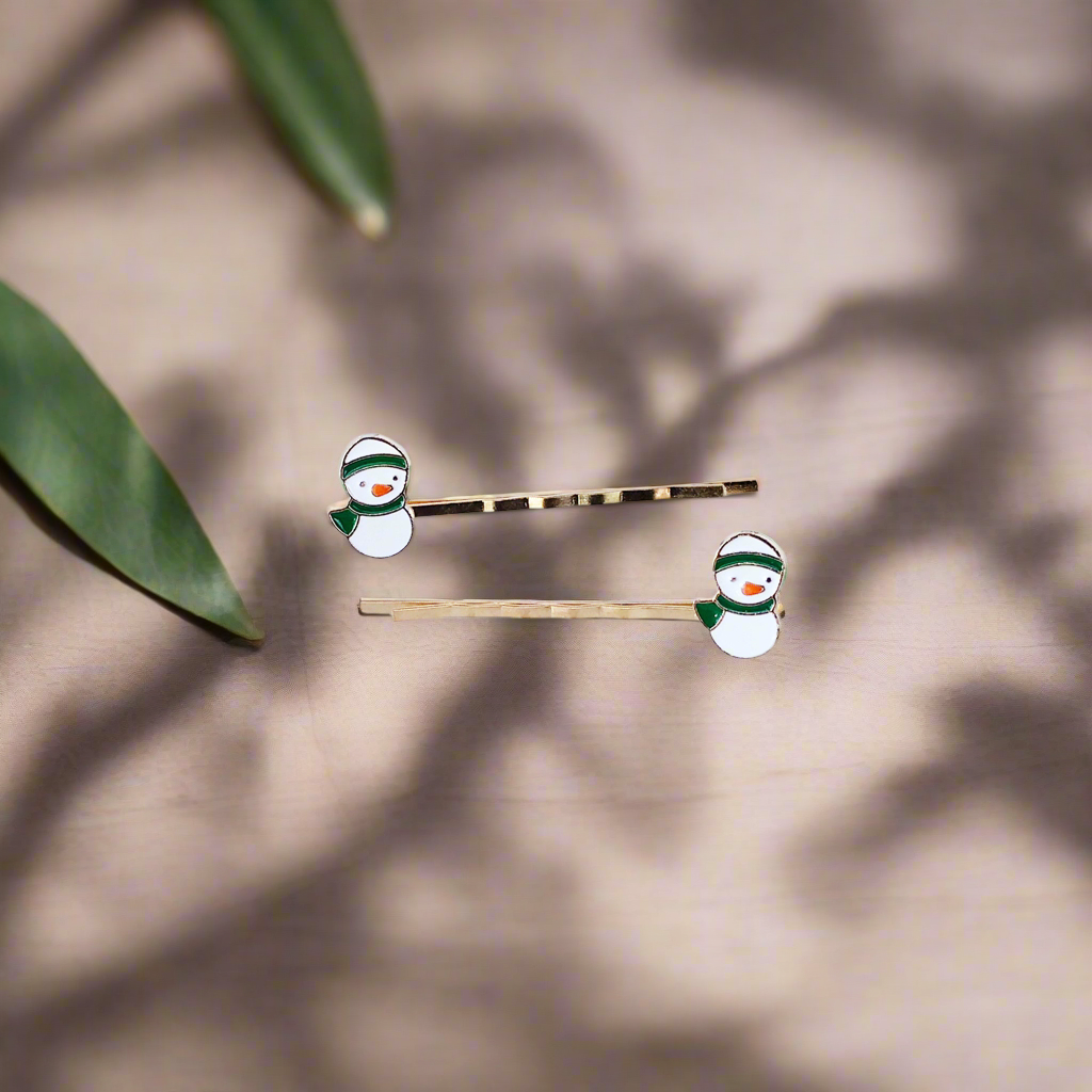 Alfileres de pelo de pingüino, alfileres de pelo de Navidad, alfileres de pingüino Bobby, clips de pelo decorativos, barrettes de mujer, clips de pelo de mujer, alfileres de vacaciones Bobby