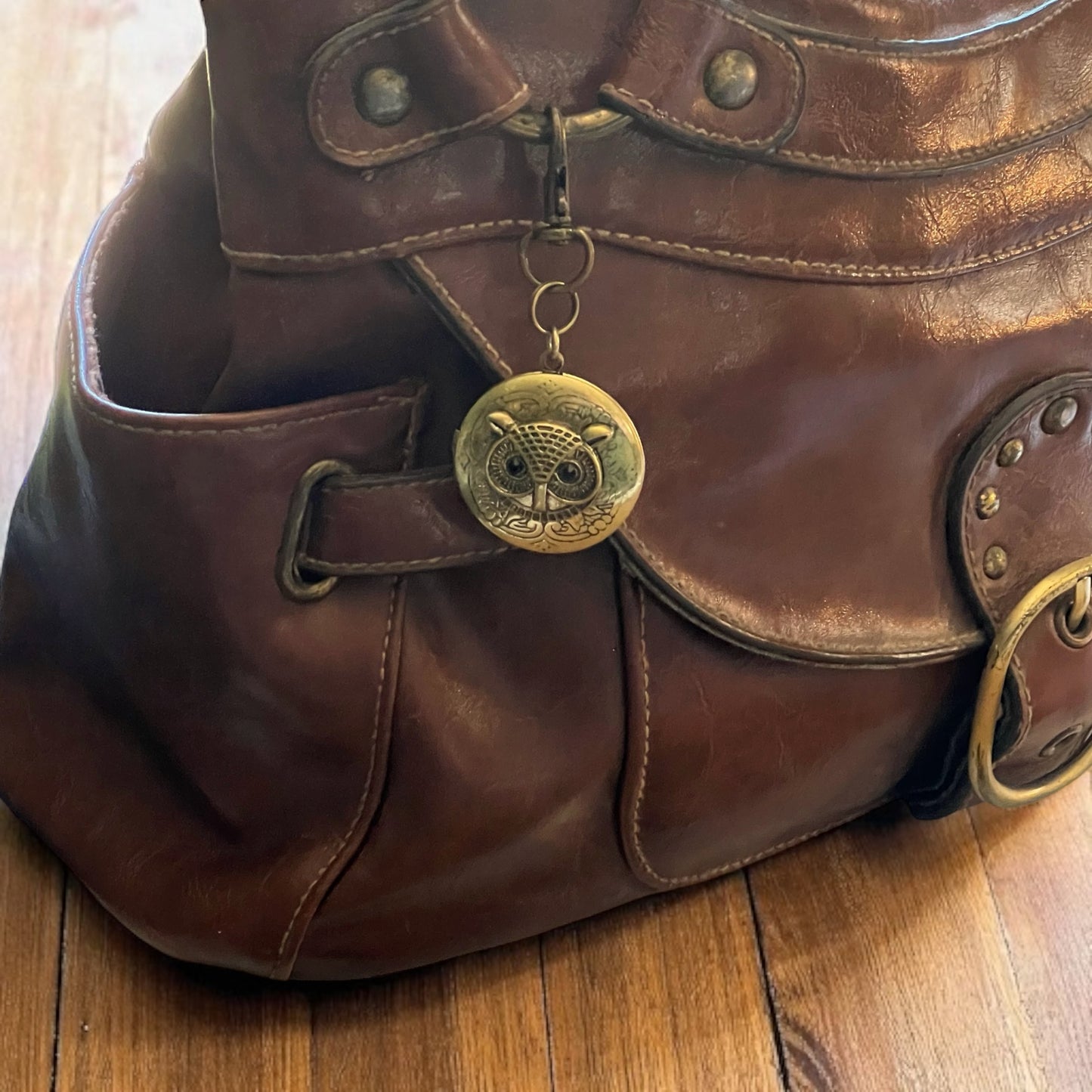 Steampunk mariposa medallón cremallera tirar llavero bolso encanto