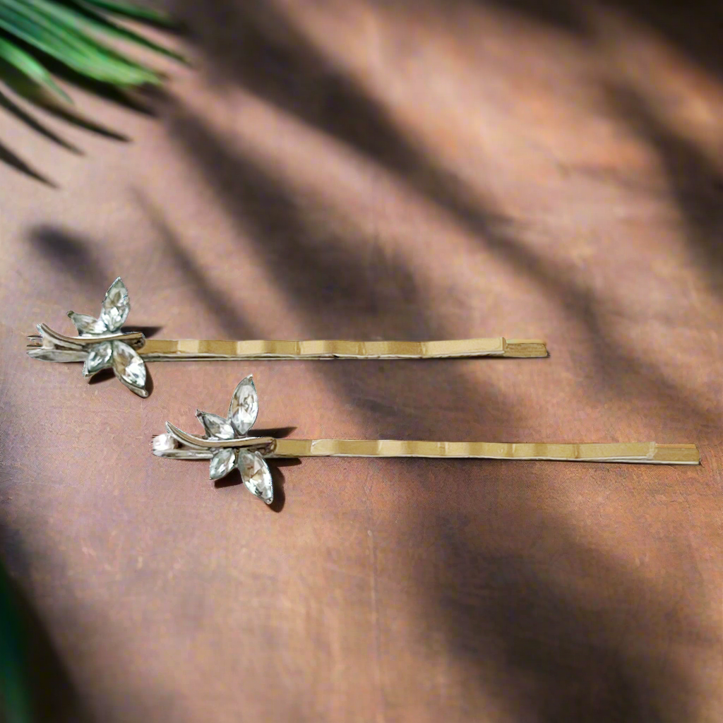 Light Blue Dragonfly Hair Pins - Whimsical Dragonfly Bobby Pins