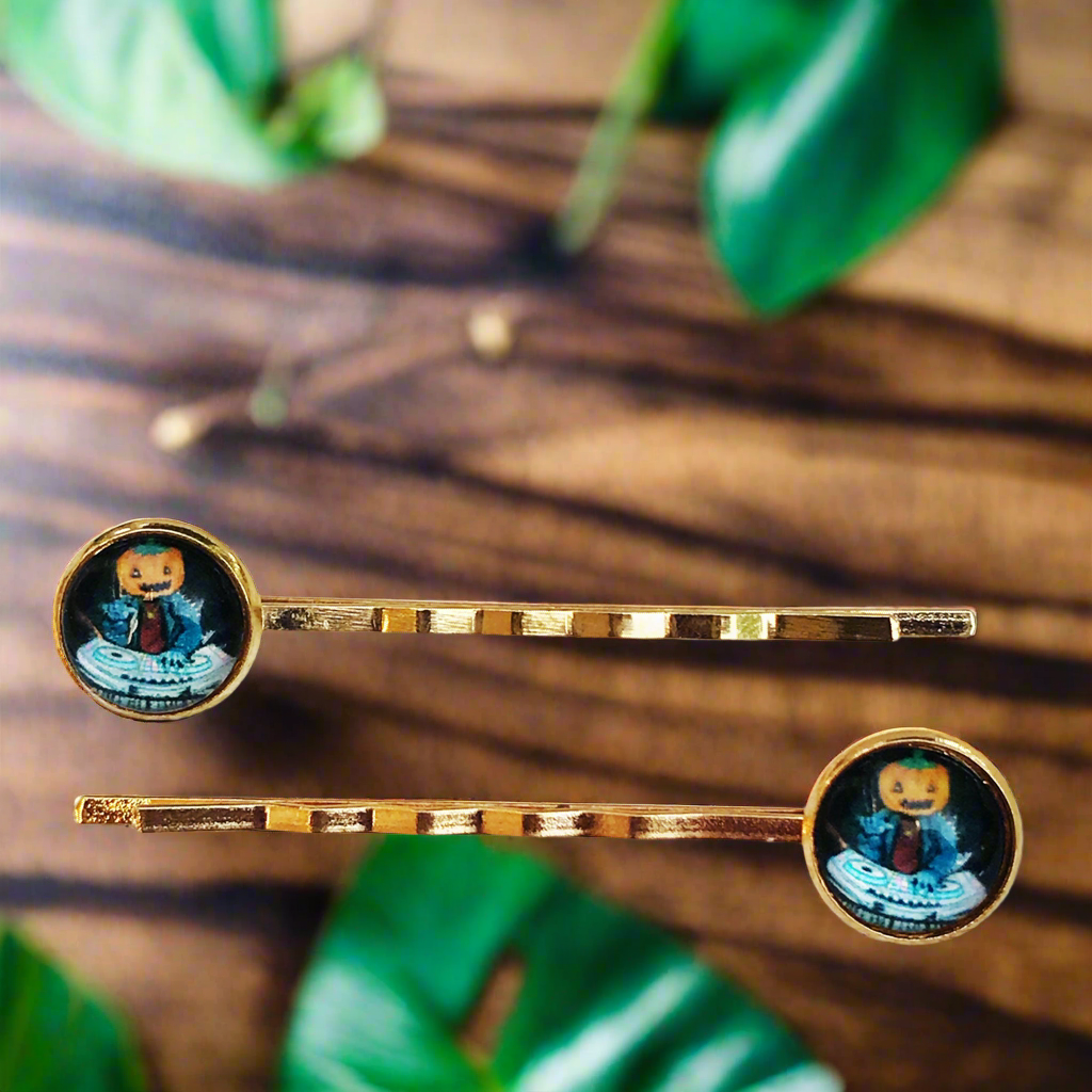 Halloween Pumpkin Head Monster Hair Pins