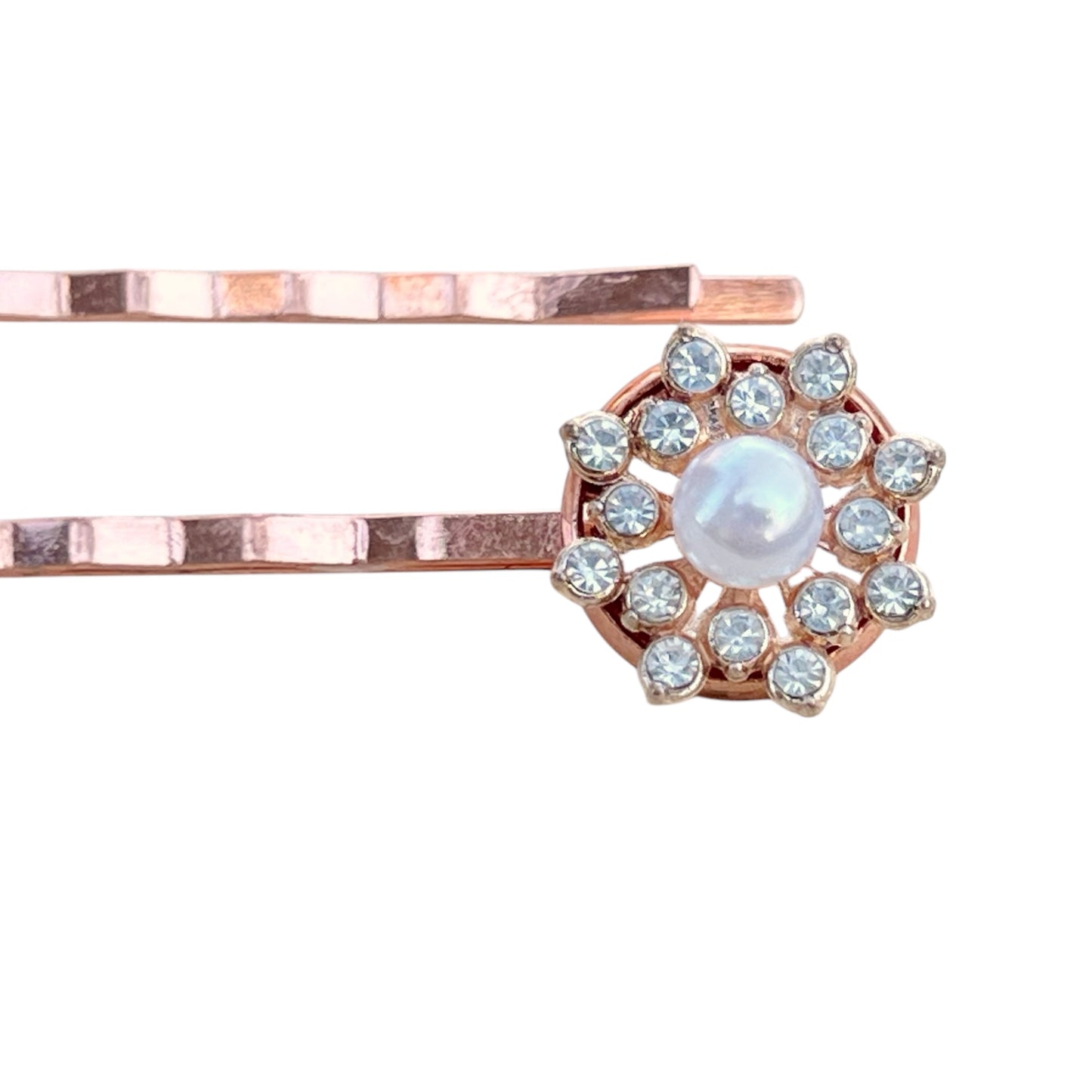 Rose Gold Bridal Hair Pins – Set of 2 Vintage-Inspired Accessories