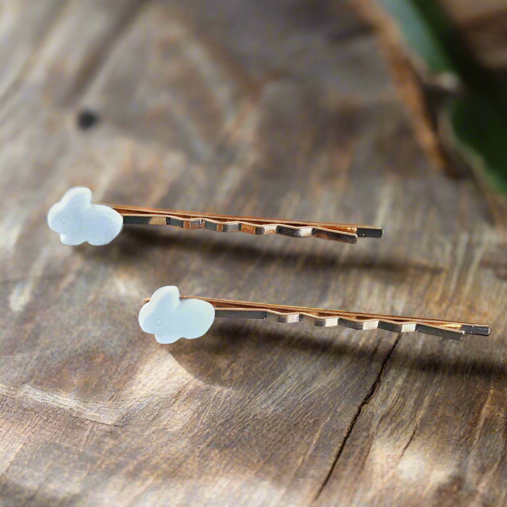 Alfileres de pelo de conejo conejito, alfileres de pelo de Pascua, alfileres de conejito Bobby, clips de pelo de mujer, alfileres de pelo decorativos, alfileres de pelo para mujeres, barrettes de mujer