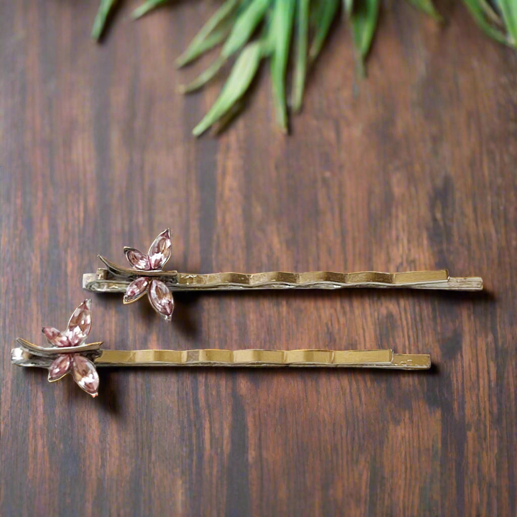 Pink Dragonfly Hair Pins - Whimsical Dragonfly Bobby Pins