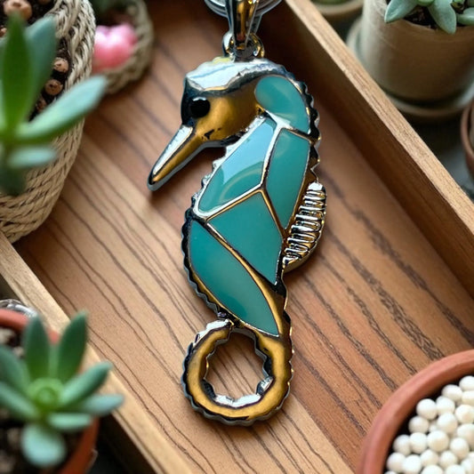 Seahorse Purse Charm – Ocean-Inspired Coastal Keychain for Women Be Grace Be Love Boutique