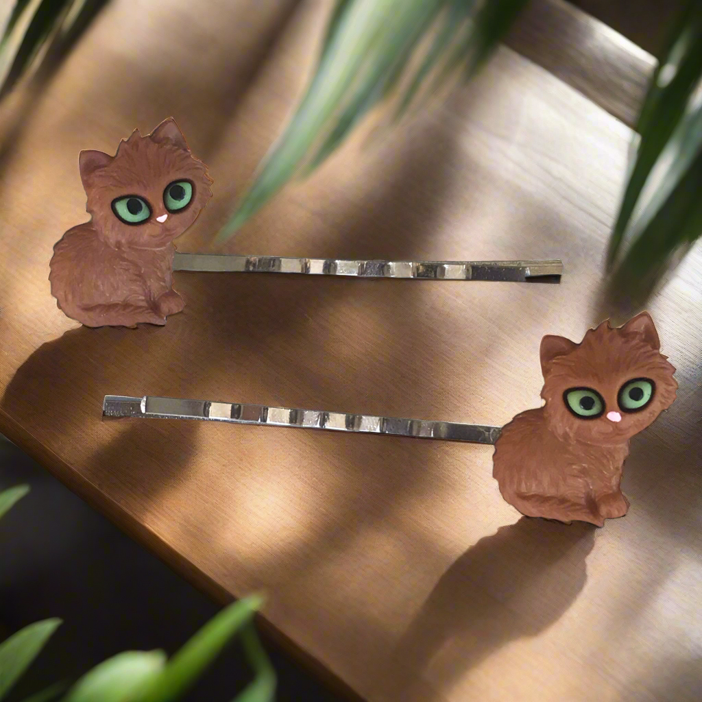 Cat Hair Pins - Kitty Bobby Pins