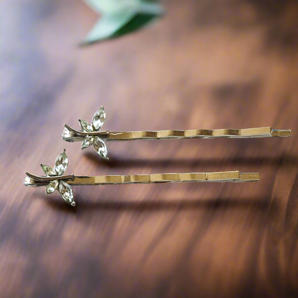 Light Green Dragonfly Hair Pins - Whimsical Dragonfly Bobby Pins
