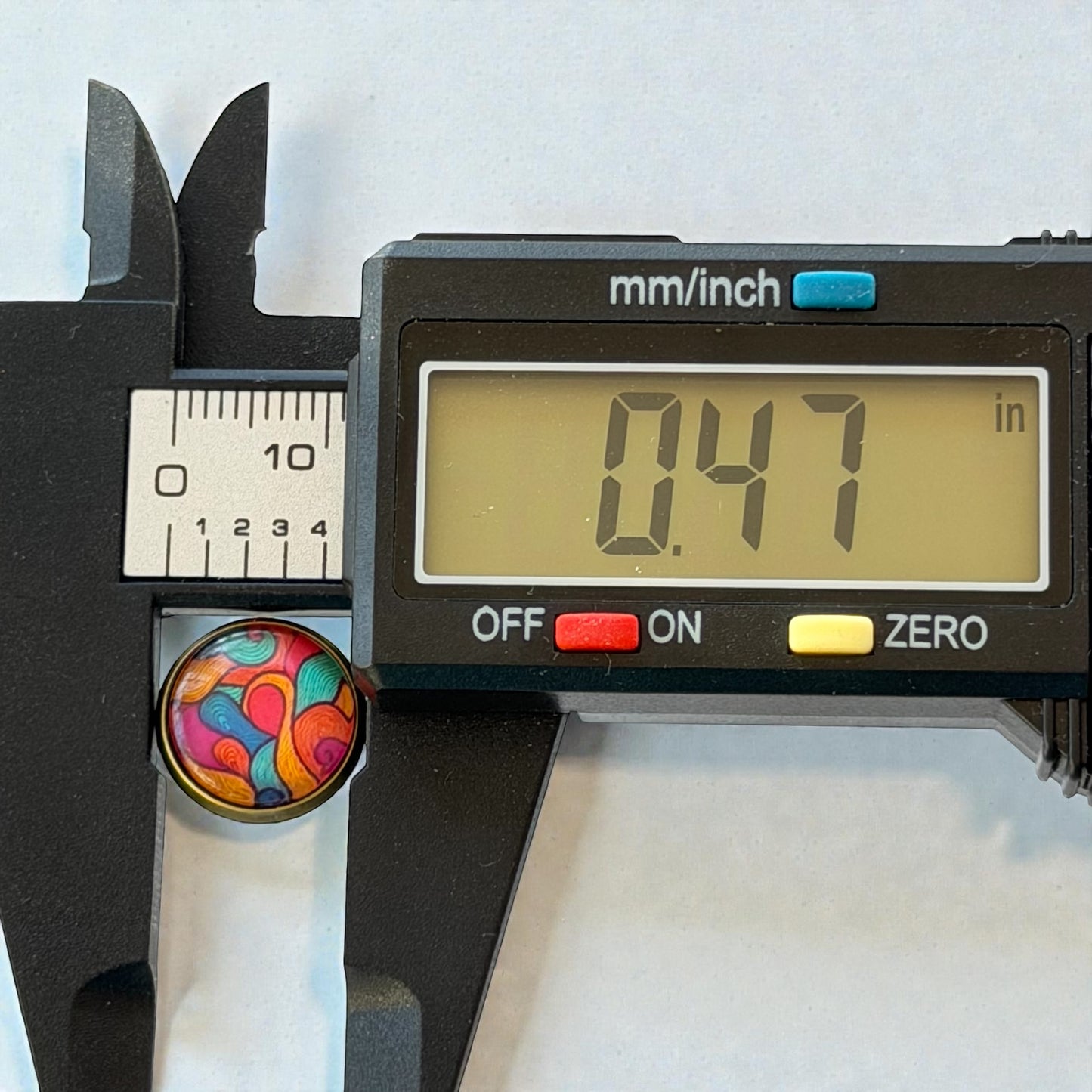 Colorful Abstract Stud Earrings – Boho Rainbow Dome Jewelry for Her