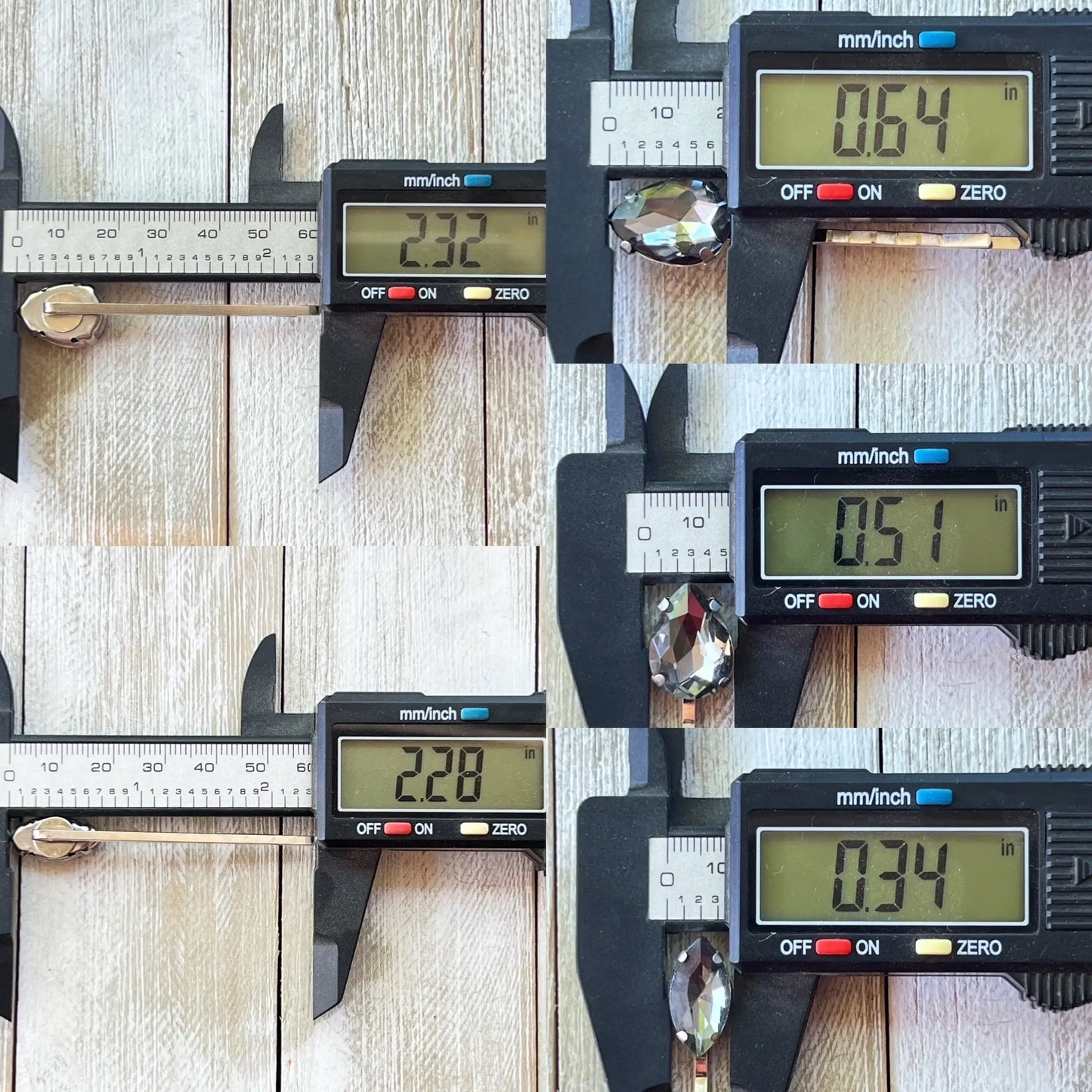 Gray Flower Rhinestone Hair Pins: Elegant Accents for Stylish Hairdos