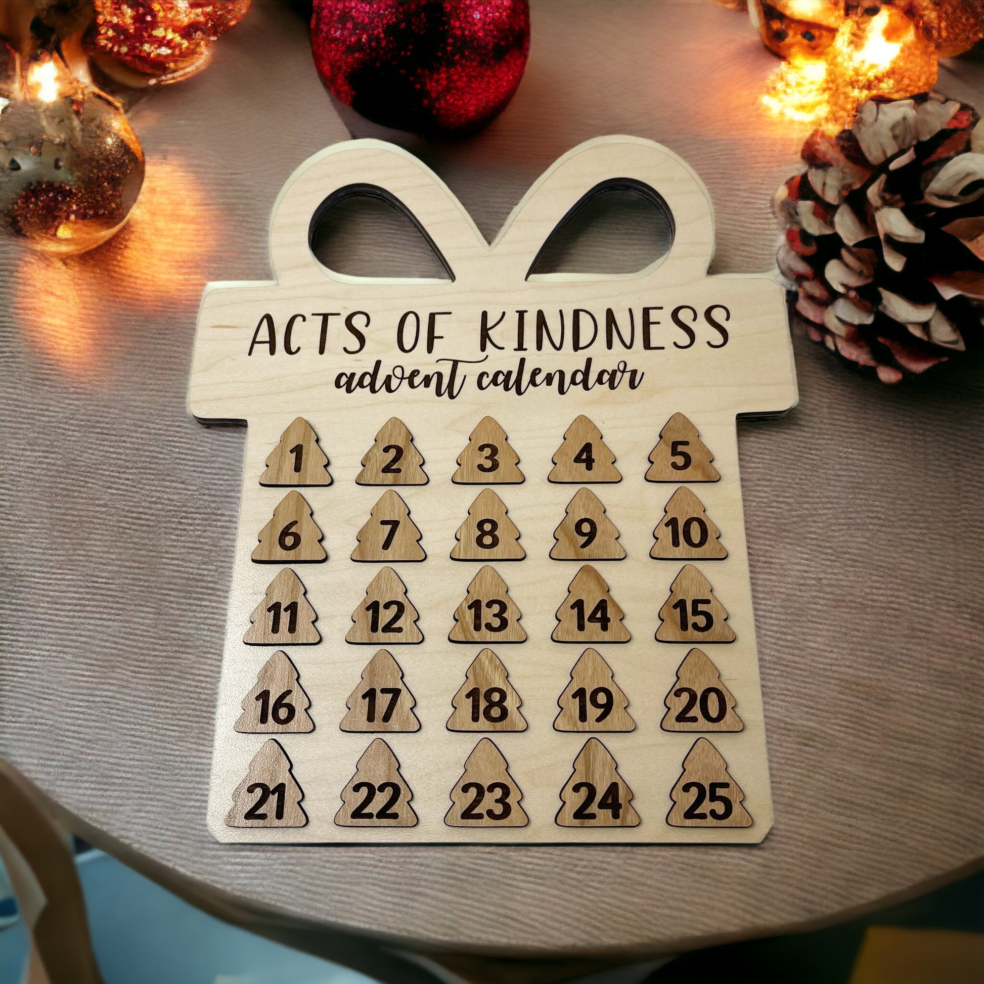 Christmas Advent Calendars - Acts of Kindness Countdown Calendar, Christmas Activities for Families, Activity Calendar, Kids Advent Calendar