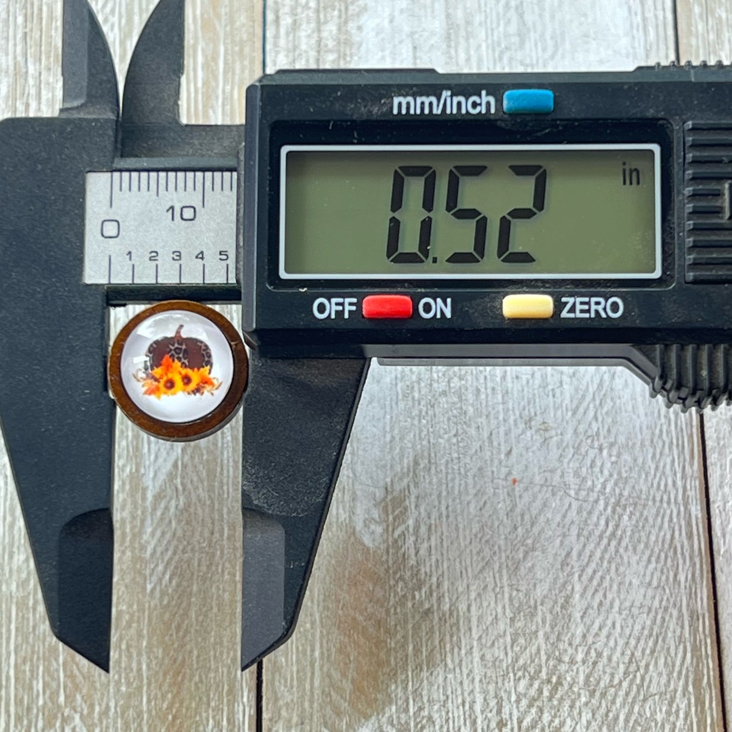 Leopard Pumpkin & Sunflower Stud Earrings – Rustic Fall Wooden Jewelry