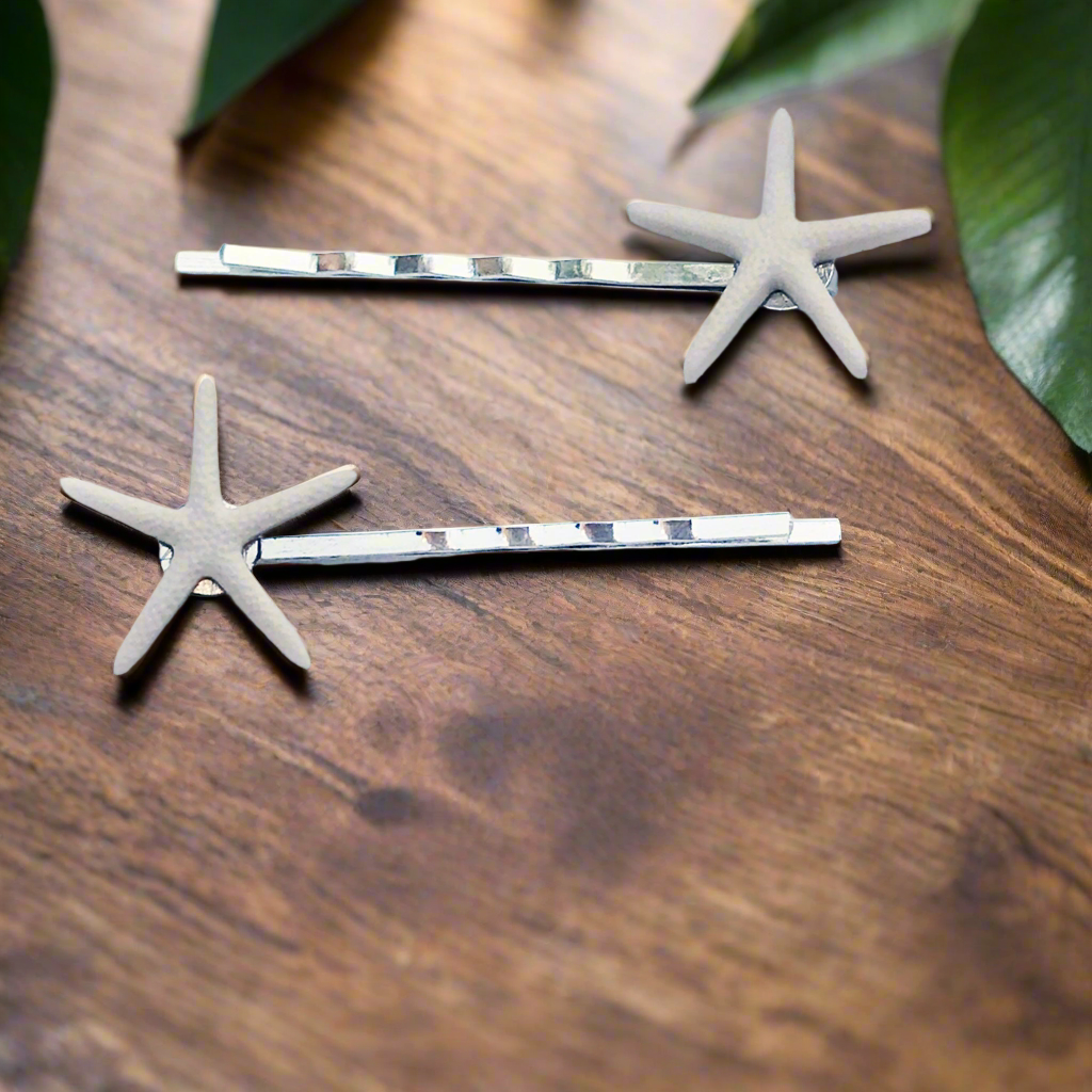 Starfish Hair Pins - Beach Wedding Bobby Pin Set