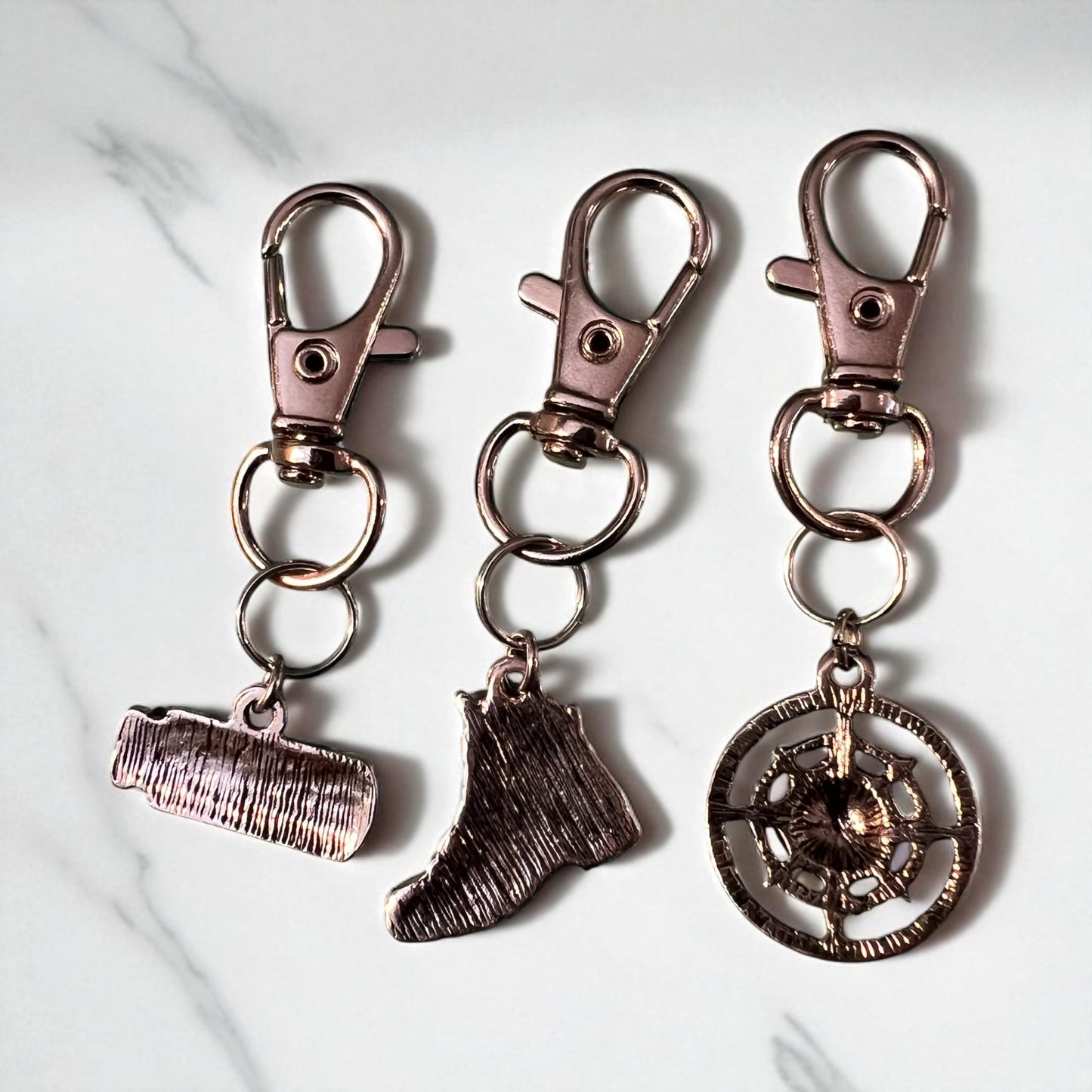 Hike More Mountains Keychain Charm: Adventure-Inspired Purse Accessories