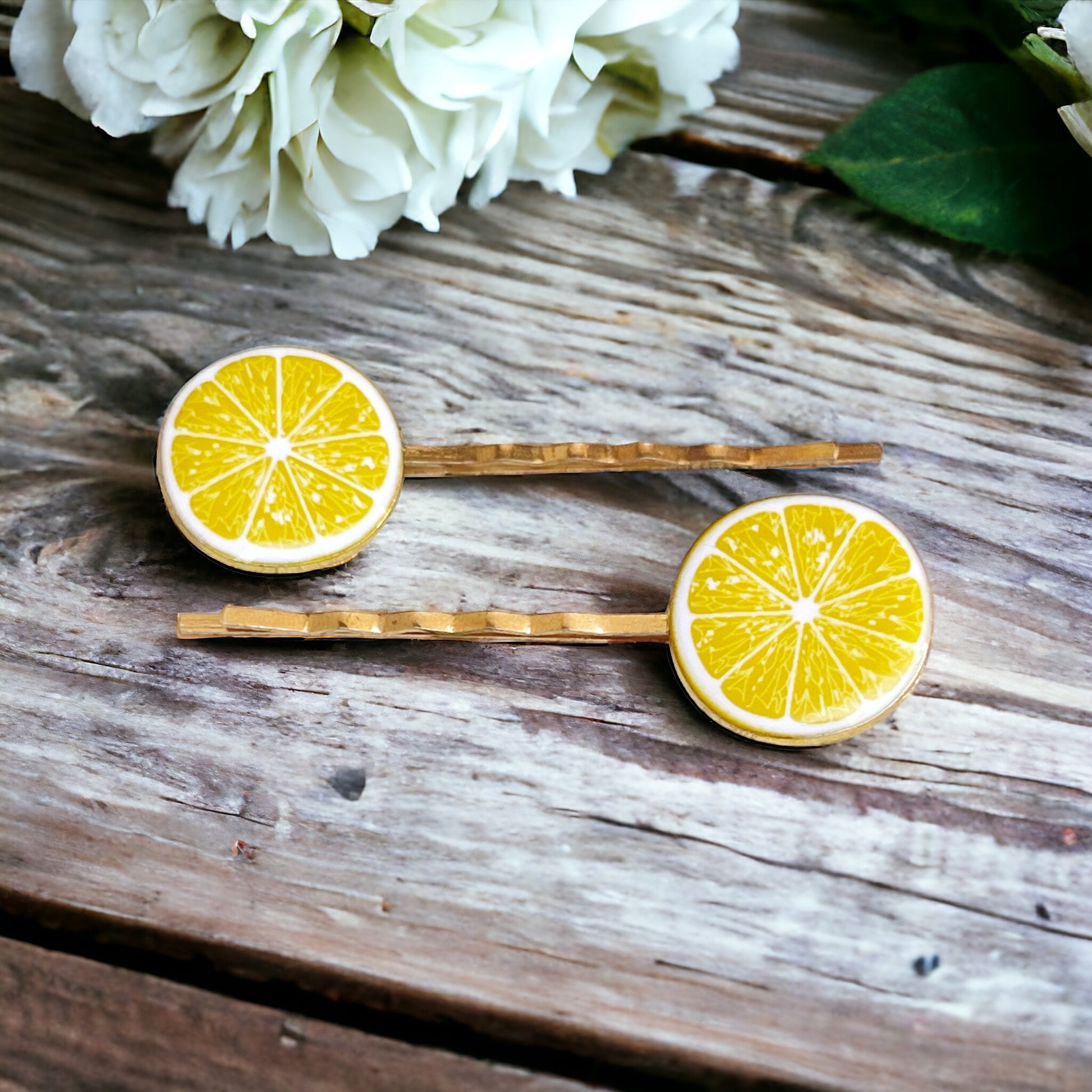 Enamel Lemon Bobby Pins: Sweet Accessories for Fun & Flirty Hairstyles