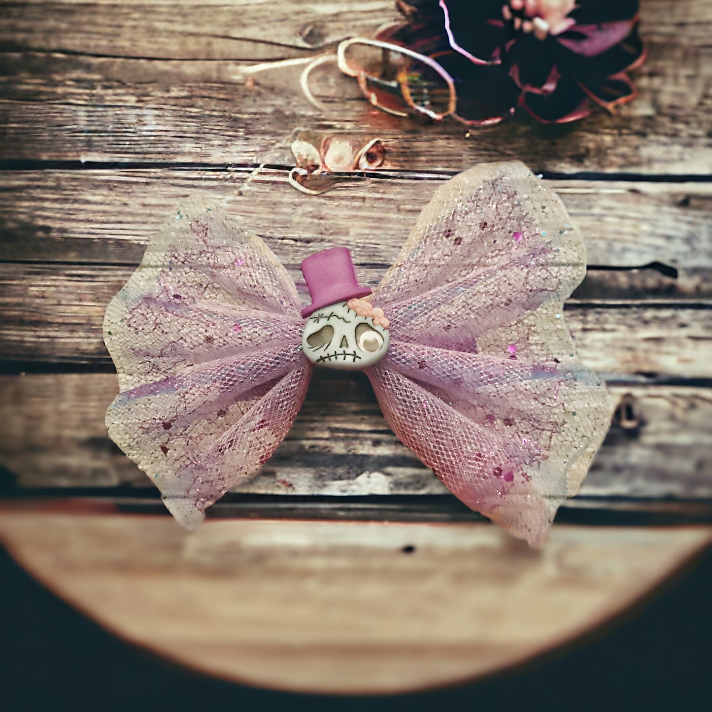 Zombie Halloween Hair Bow - Spooky & Playful Hair Accessory
