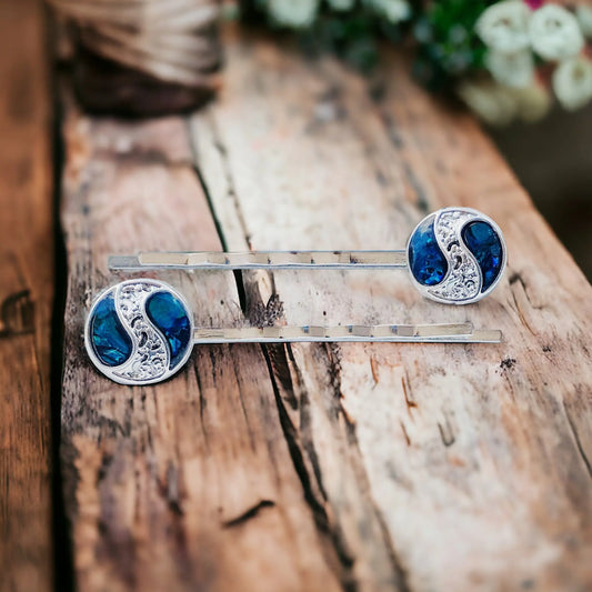 Yin Yang Wave Jewelry Hair Pins for Women - Stylish & Symbolic Accessories