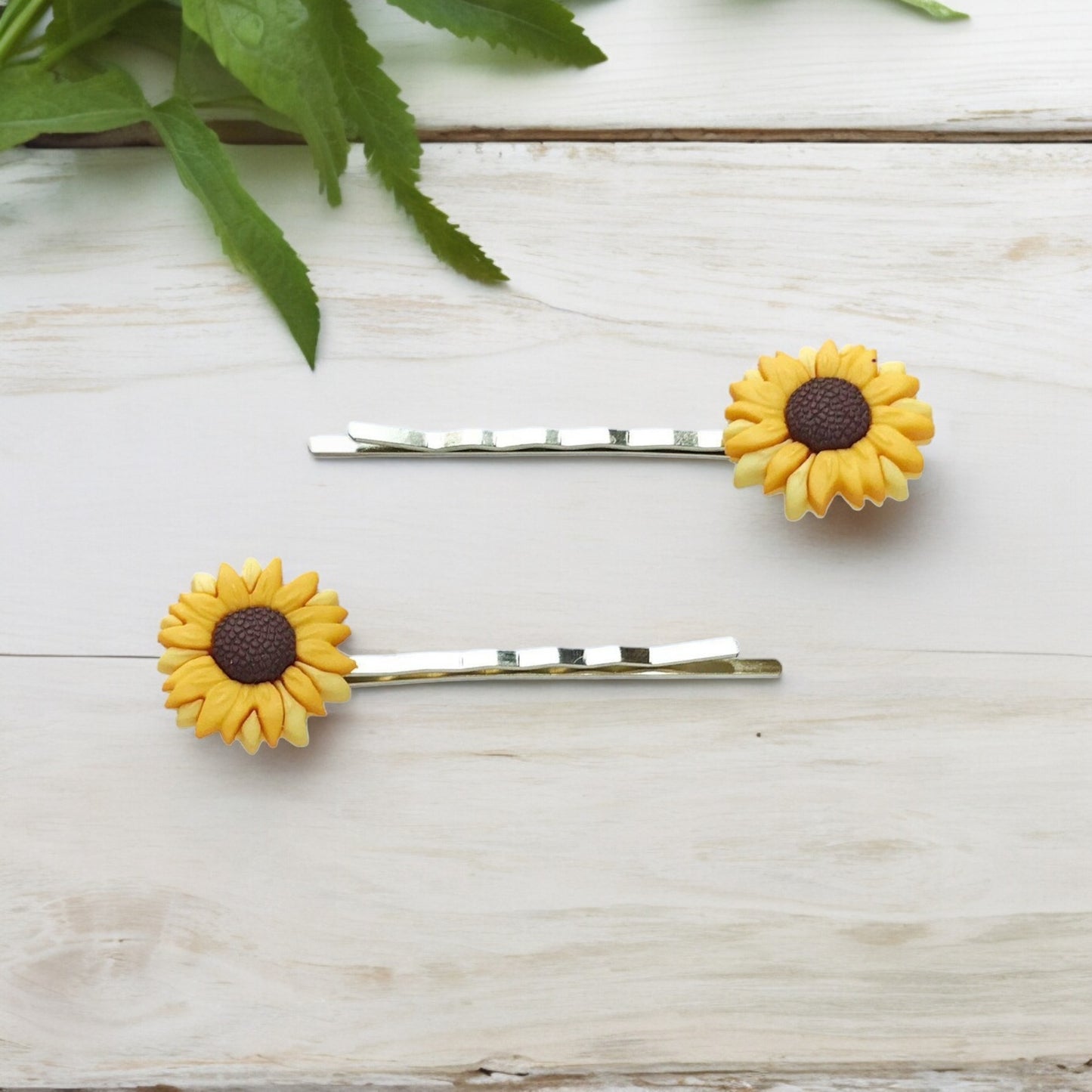 Sunflower Hair Pins: Bright & Cheerful Floral Accessories