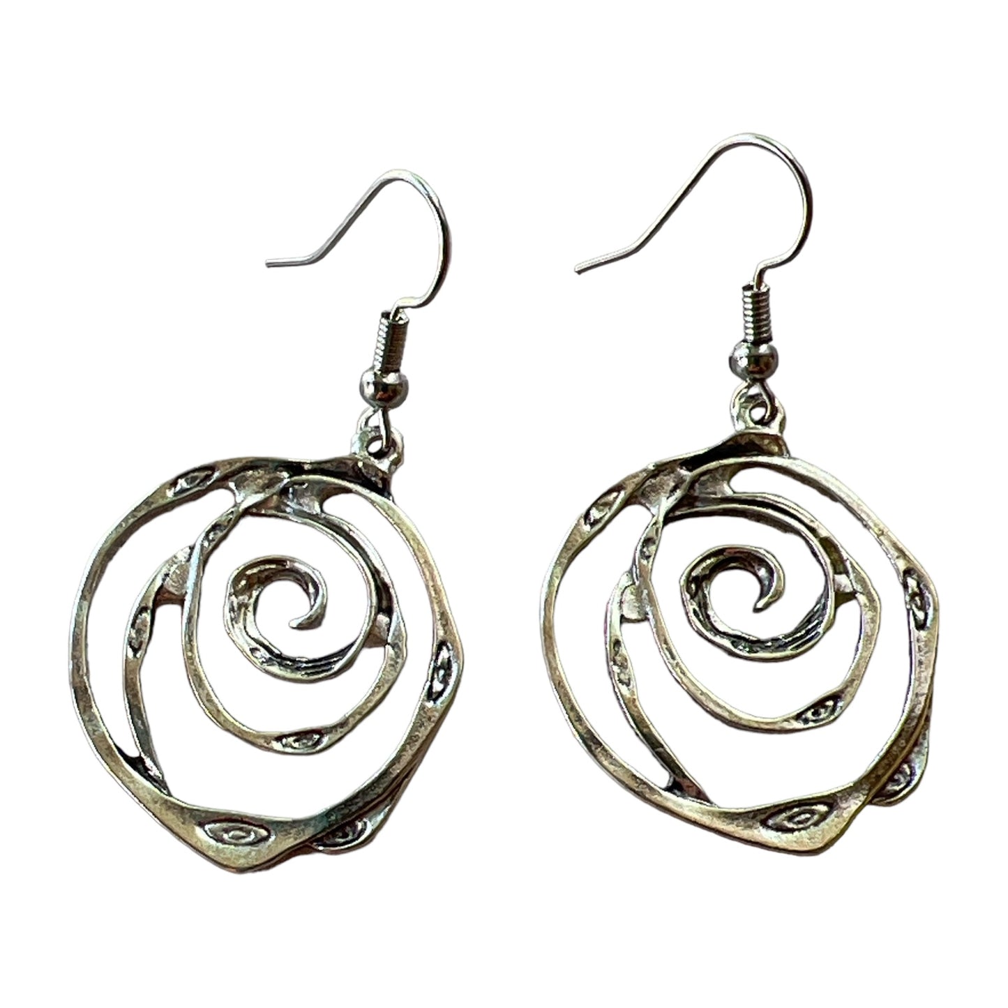 Silver Swirl Earrings – Elegant Modern Jewelry