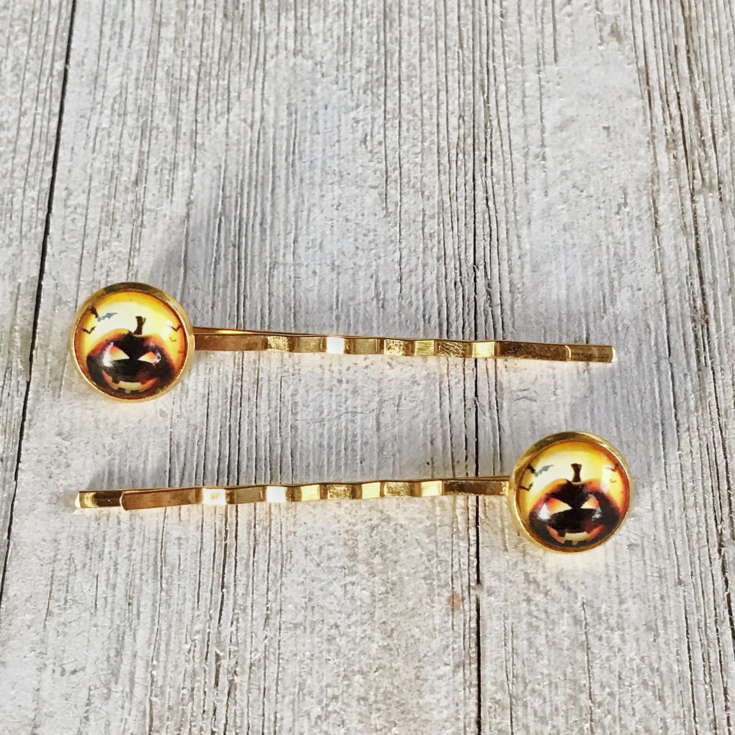Halloween Pumpkin Hair Pins