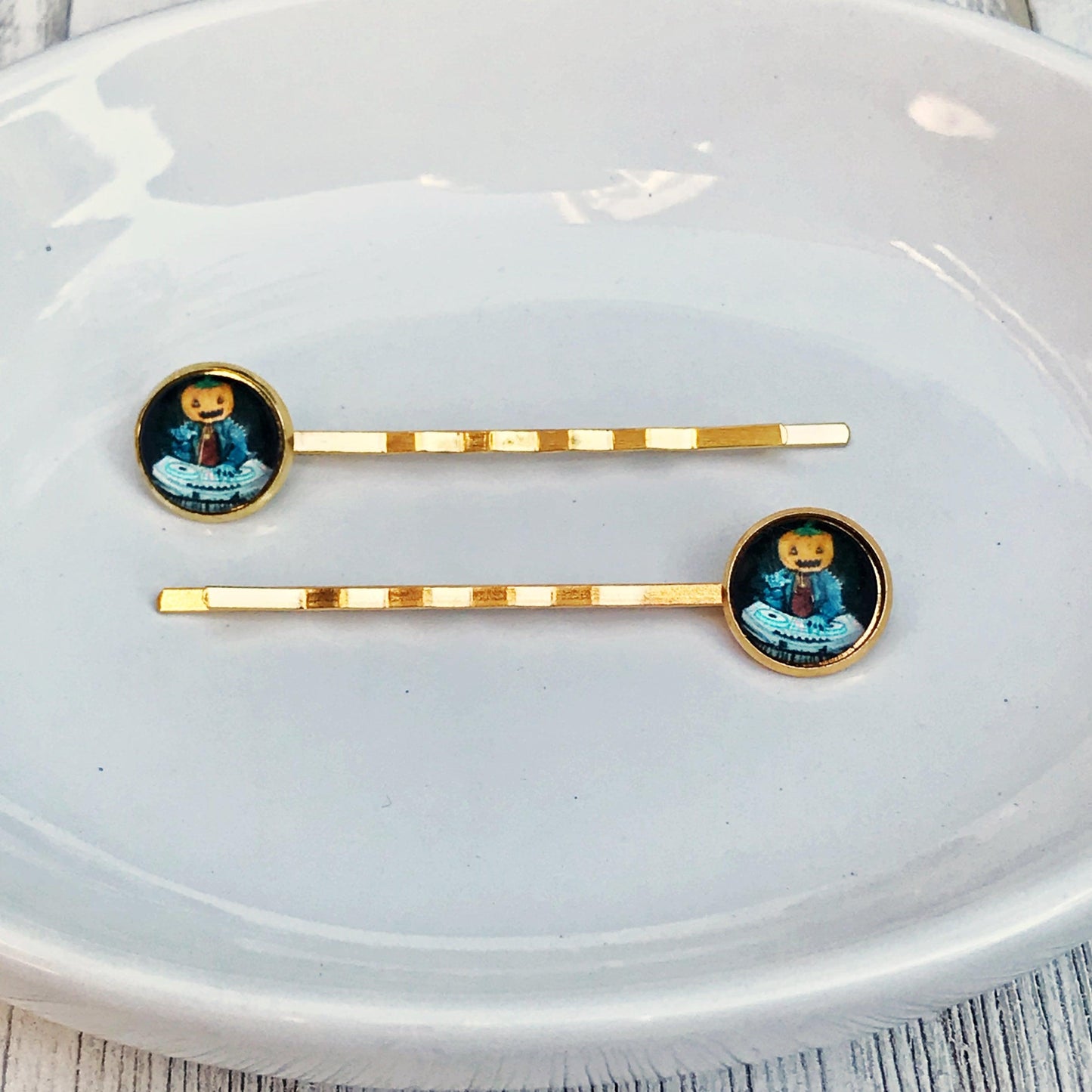 Halloween Pumpkin Head Monster Hair Pins