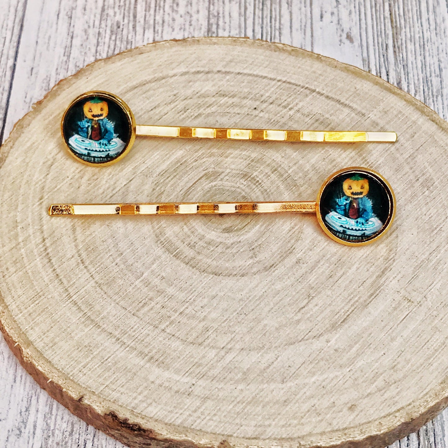 Halloween Pumpkin Head Monster Hair Pins
