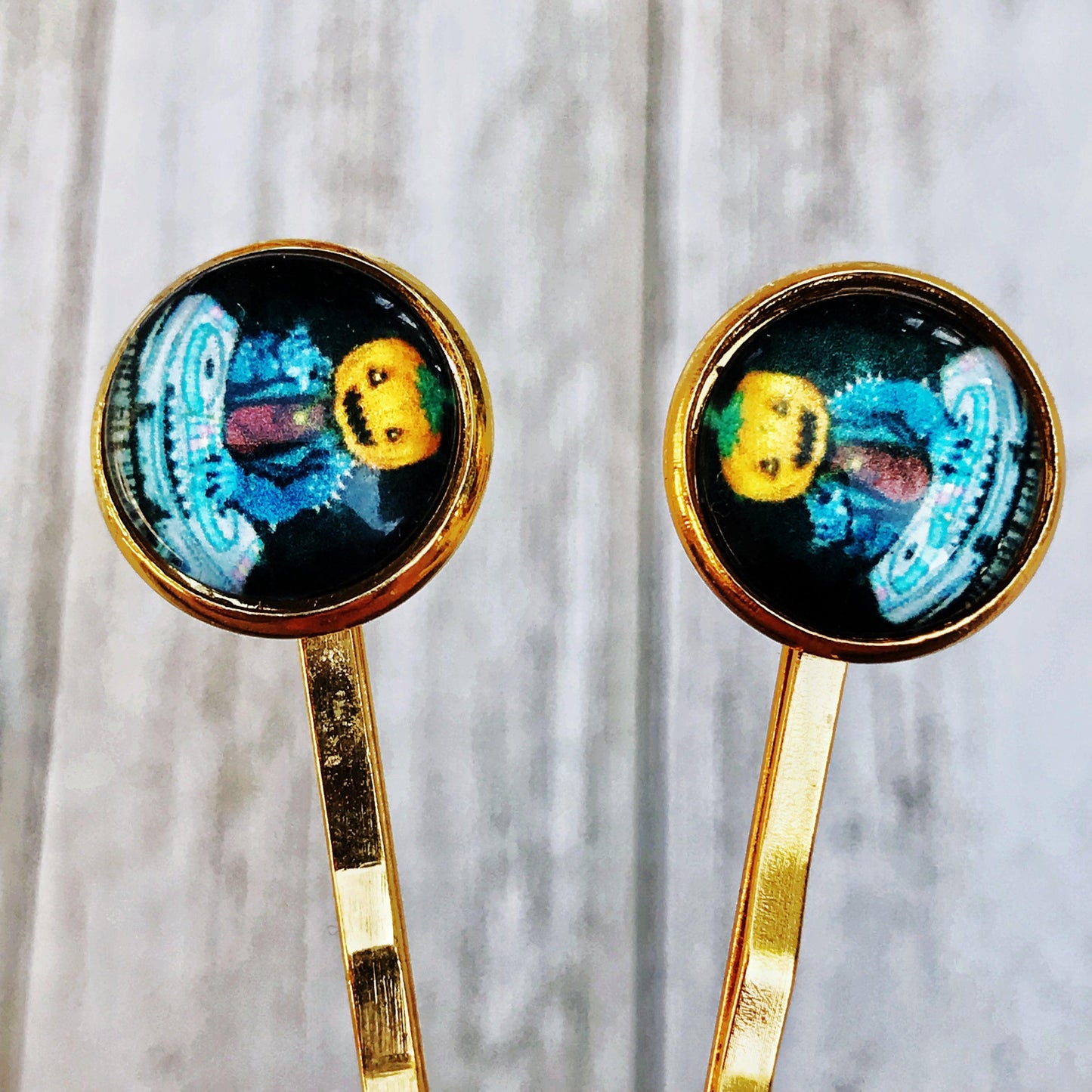 Halloween Pumpkin Head Monster Hair Pins