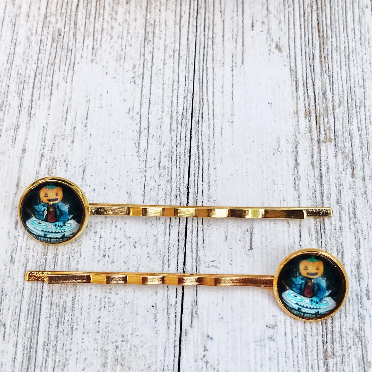 Halloween Pumpkin Head Monster Hair Pins