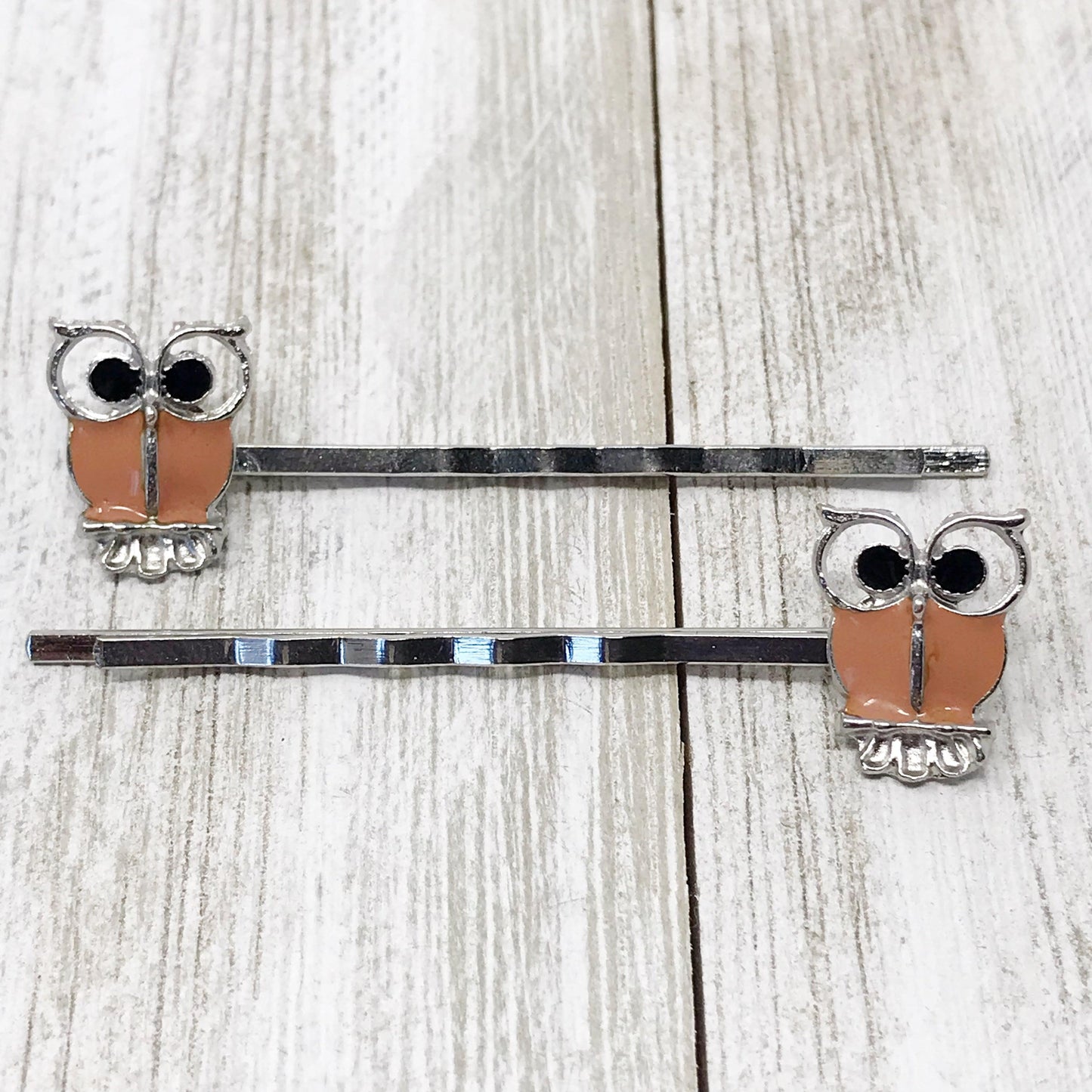Boho Tan Owl Hair Pins: Stylish Accessories for Bohemian Chic Hairstyles