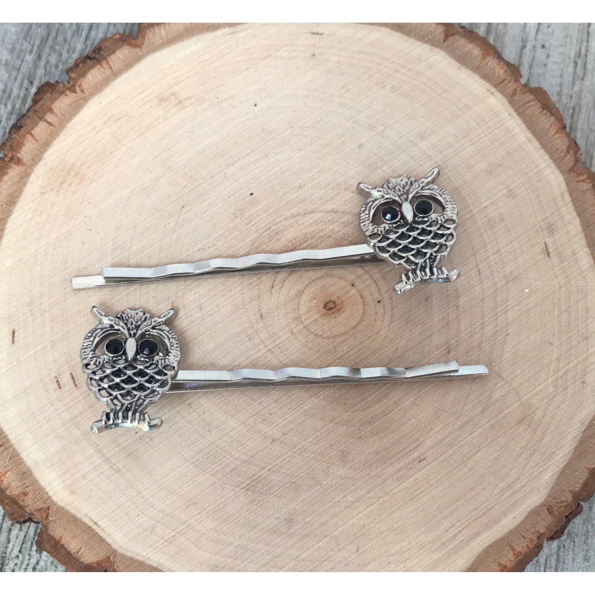 Silver Filigree Owl Bobby Pins: Stylish & Whimsical Accessories for Your Hair