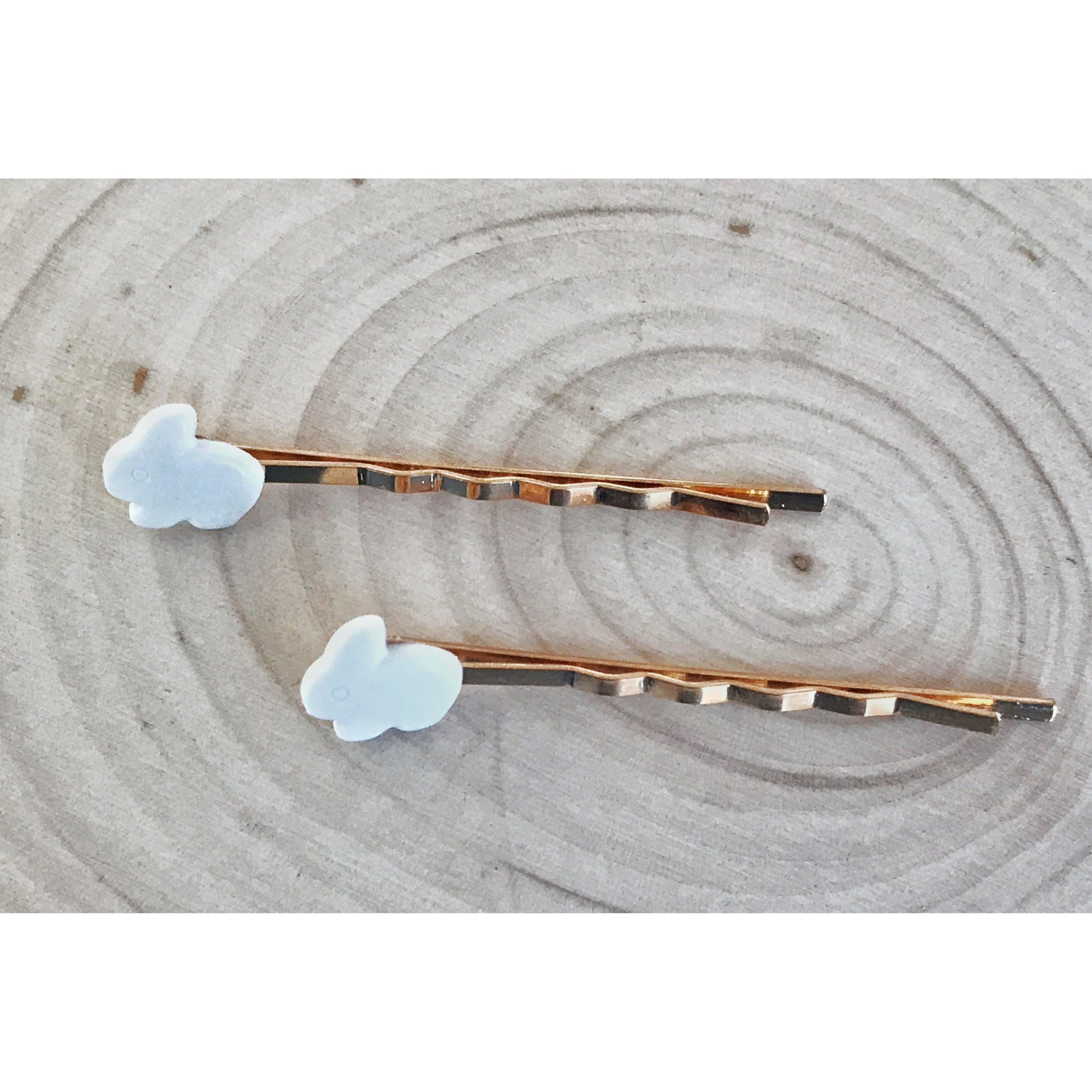Bunny Rabbit Hair Pins - Easter Hair Accessories | Bunny Bobby Pins for Women's Hairstyles, Decorative Hair Clips