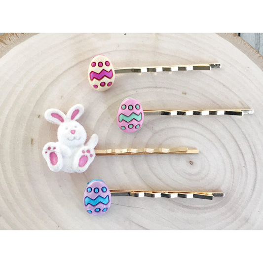Easter Bunny & Egg Hair Pins Bunny Bobby Pins & Decorative Women's Hair Clips for Easter Festivities