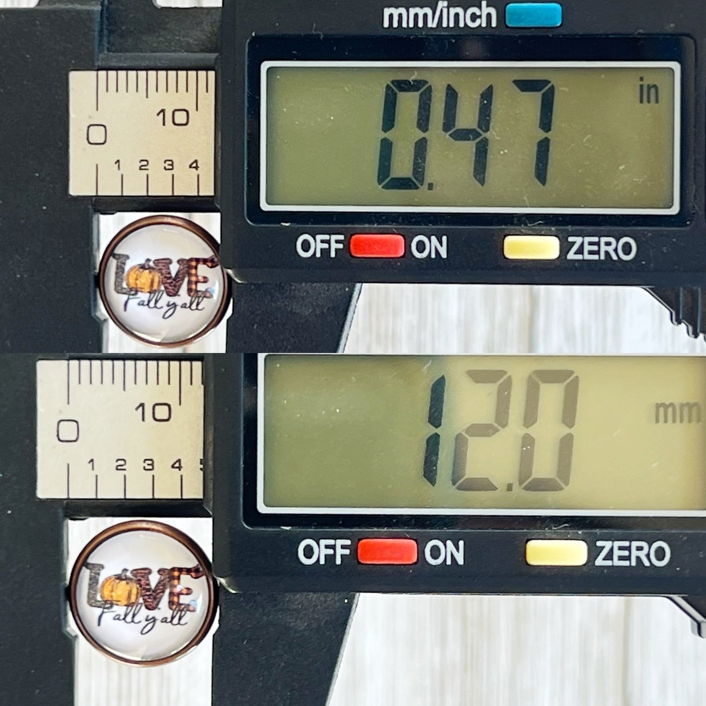 Love Fall Y’all Pumpkin Stud Earrings – Cute Autumn Bronze Jewelry