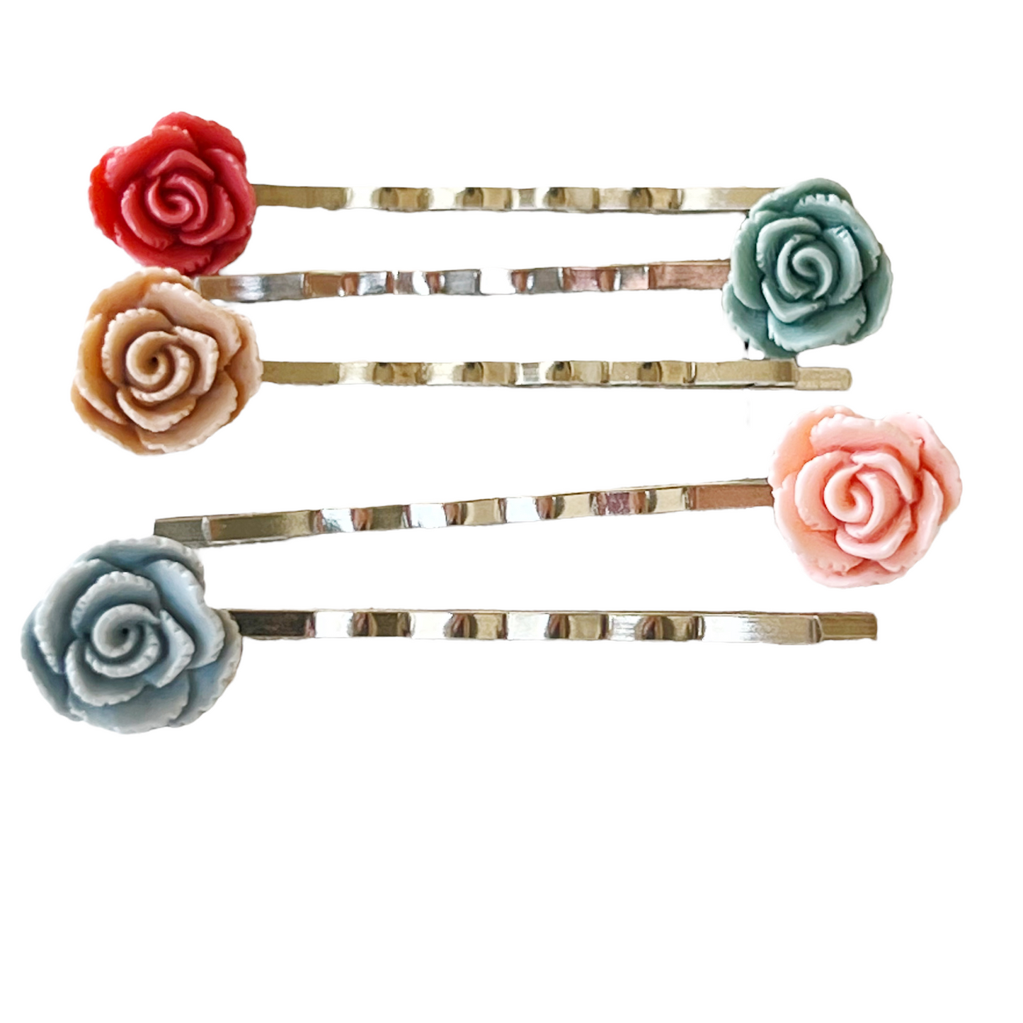 Floral Bobby Pin, Flower Hair Pin Wedding Hair Piece Embellished Boho Hair Pin Bridal Hair Accessory