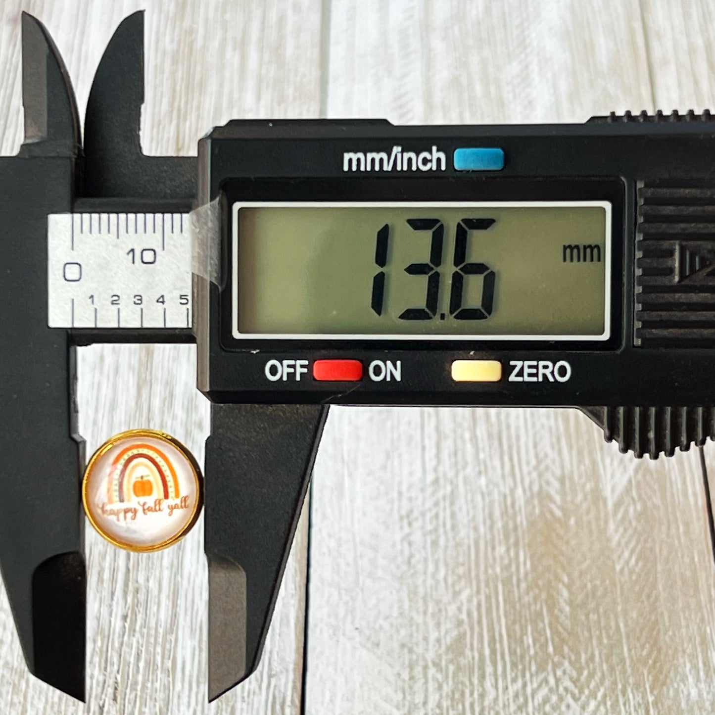 Boho Rainbow Happy Fall Y’all Gold Stud Earrings - Colorful & Festive Autumn Accessories