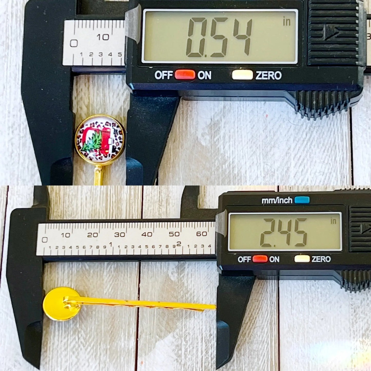 Red Truck Christmas Tree Holiday Bobby Pins