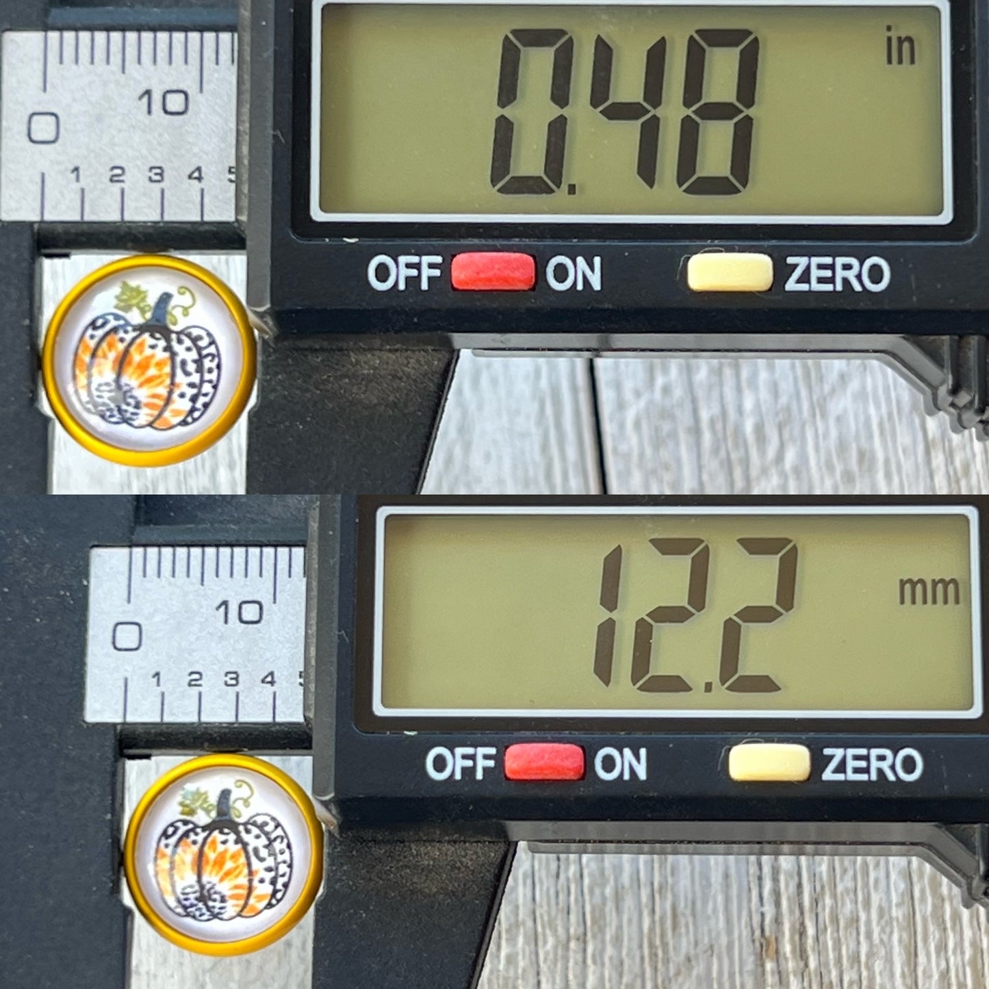 Leopard Pumpkin Sunflower Stud Earrings – Yellow Fall Animal Print Jewelry