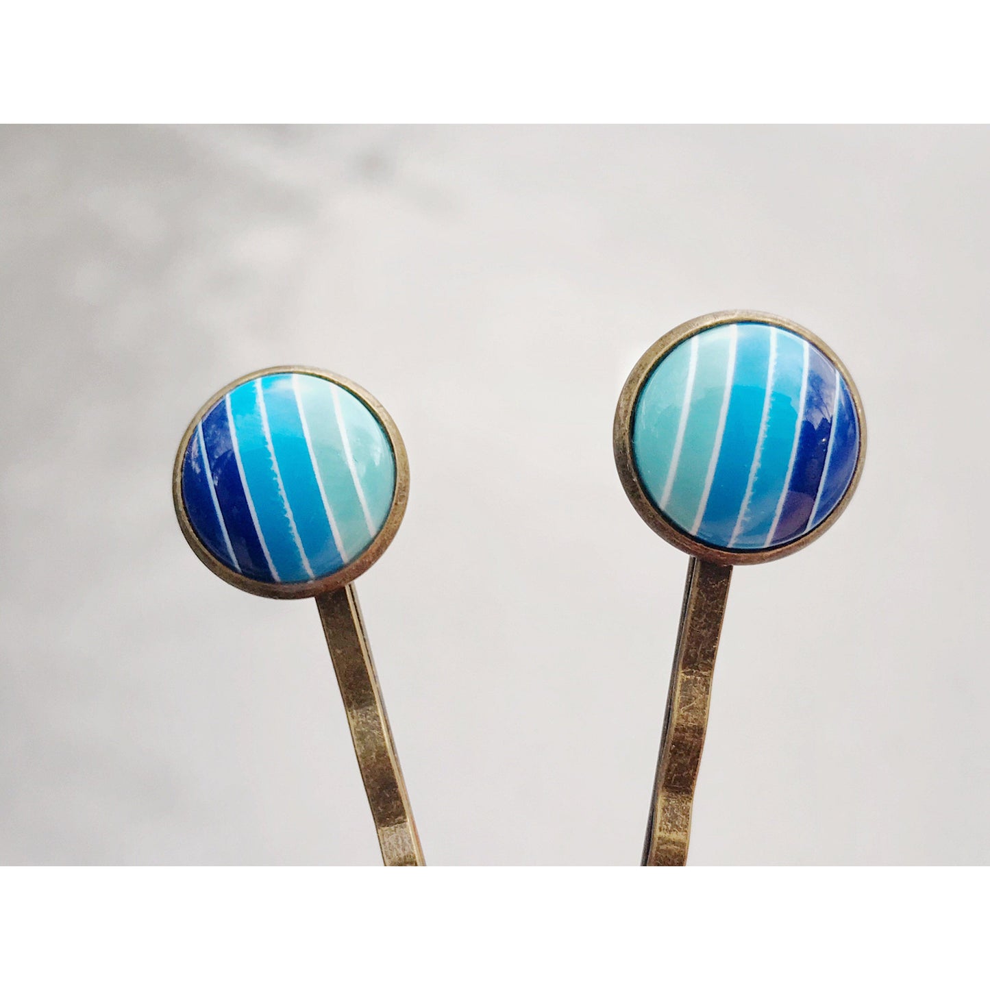 Sky Blue Gradient Hair Pin, Hair Pin for Women, Womens Hair Clip, Cute Bobby Pin, Hair Barrette for women, Summer Hair Clip, Women Bobby Pin