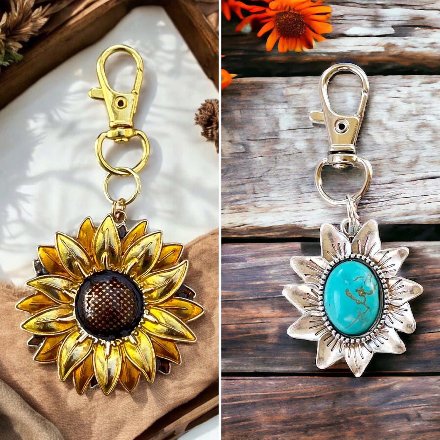 Sunflower Purse Charms