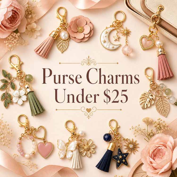 Purse charms under $25 collection with affordable bag charms for gifting and everyday style