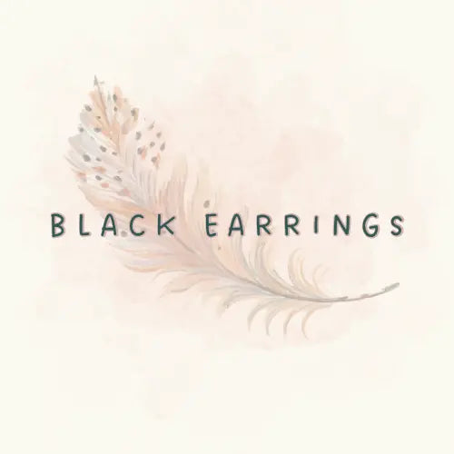 black stud dangle and drop earrings for women and teens