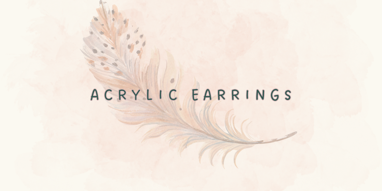 acrylic earrings in lightweight colorful and statement styles handmade and curated for women and teens