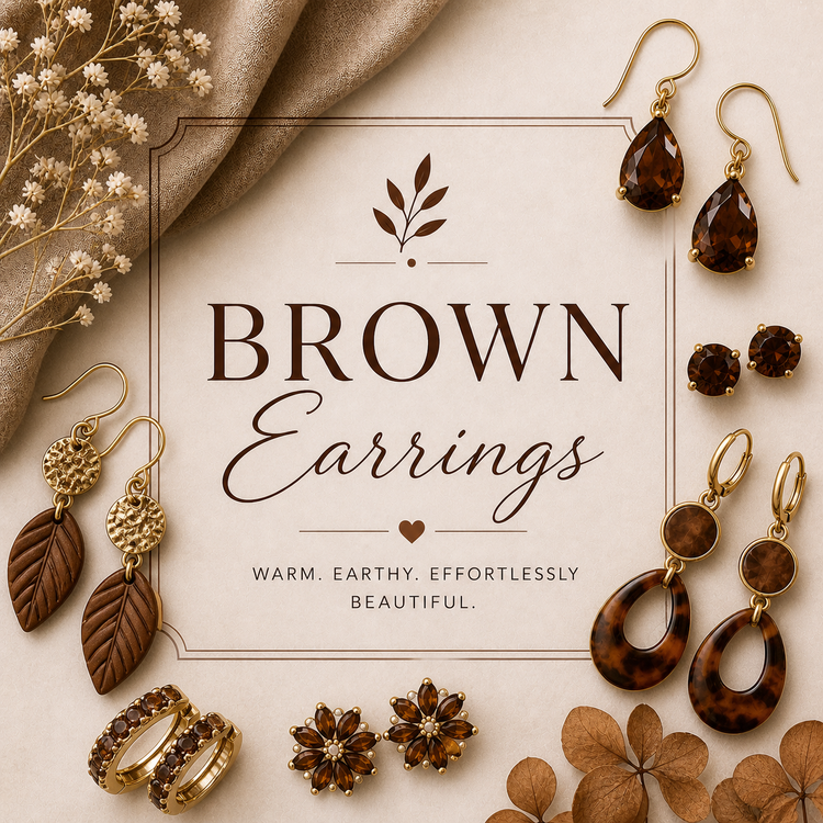 Brown Earrings