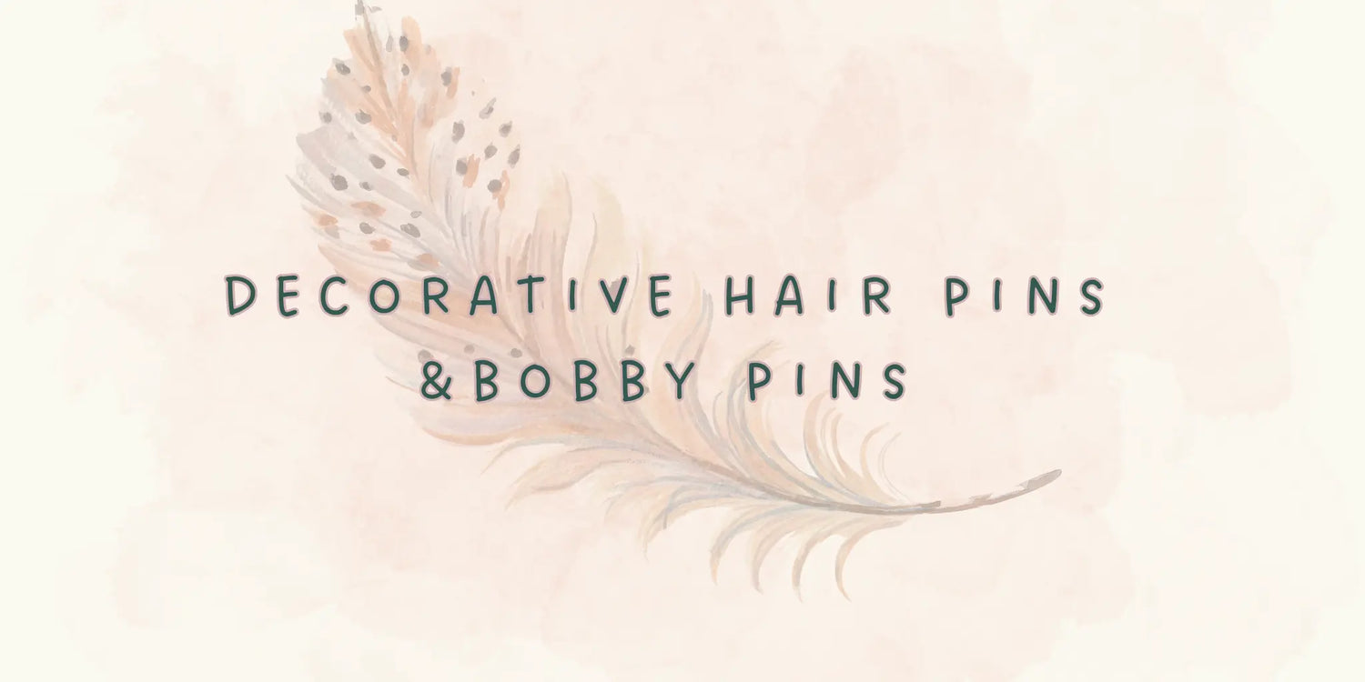decorative hair pins and bobby pins with floral, rhinestone, and celestial designs for women