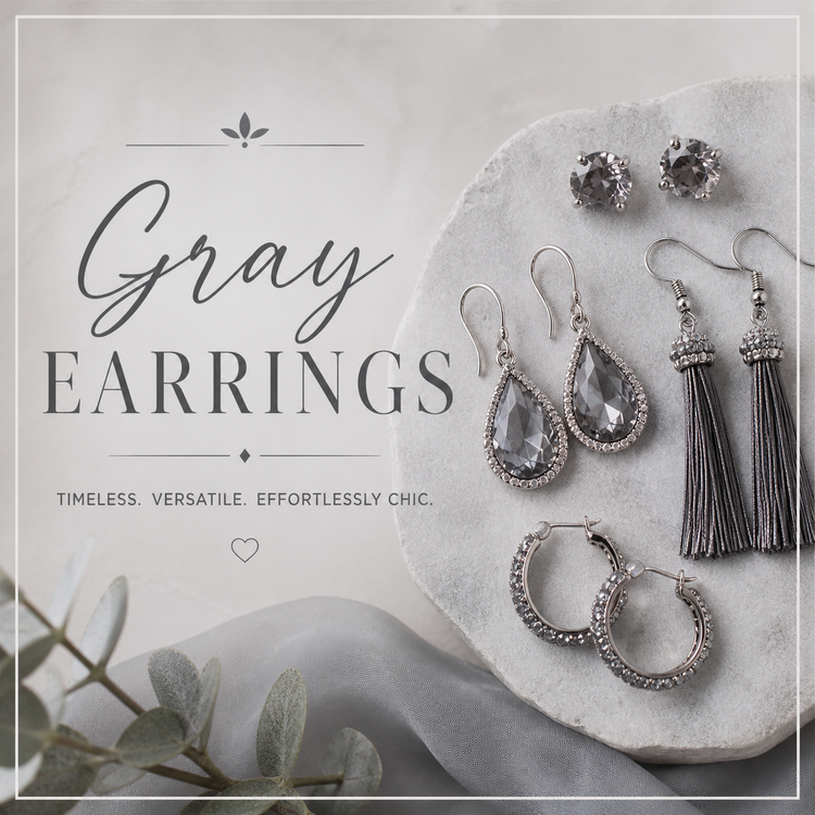 Gray Earrings