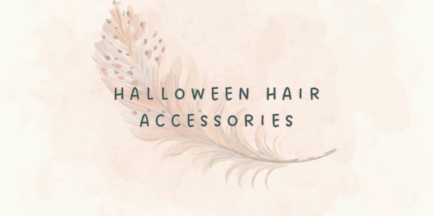 Halloween hair accessories including spooky cute hair pins clips and bows for women and teens