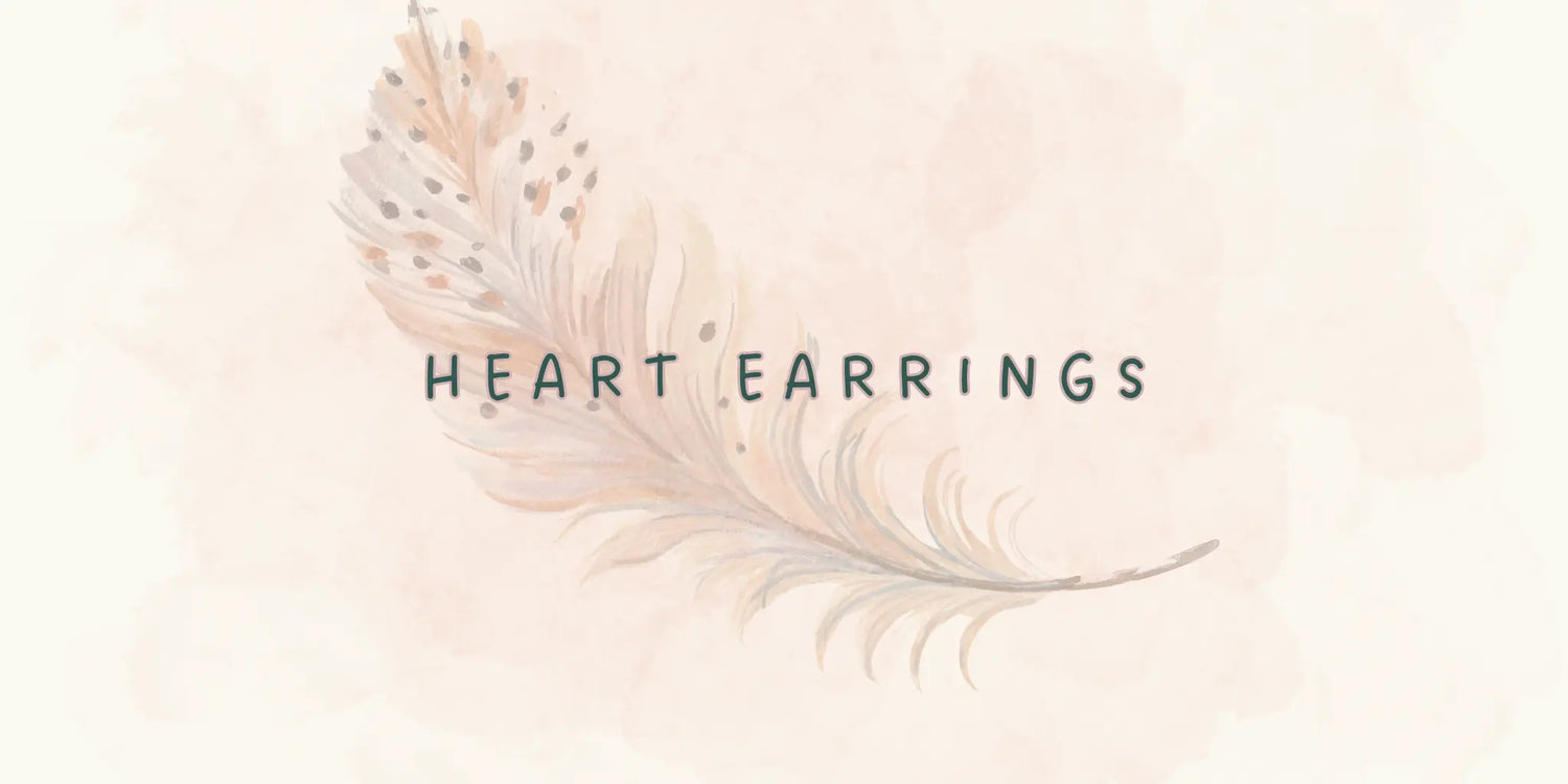 heart earrings including cute handmade heart studs and dangle earrings for her