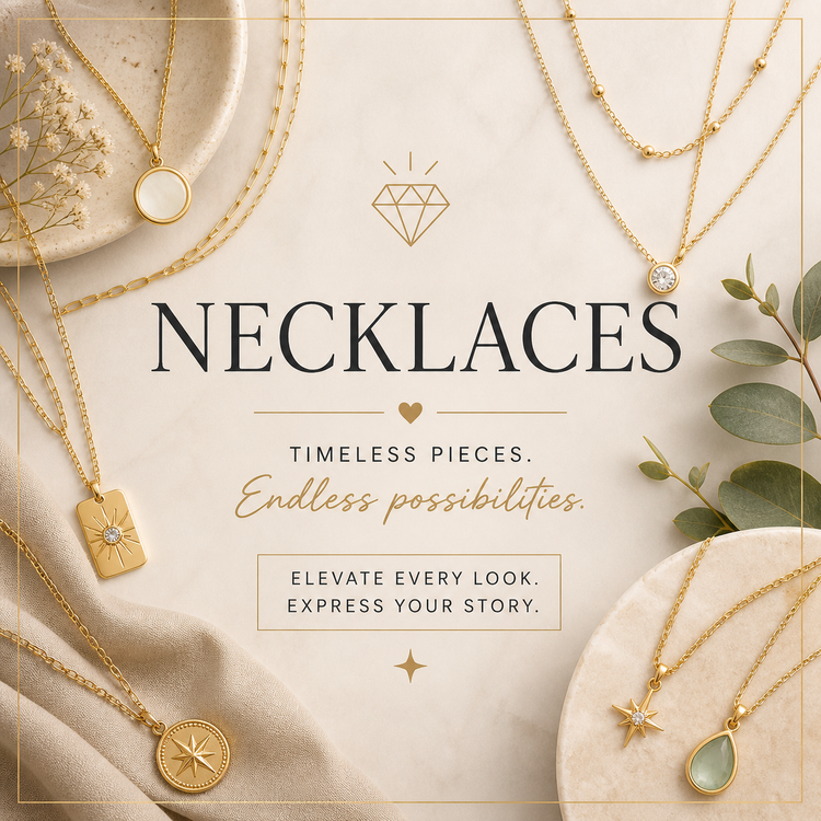 Necklaces collection with dainty, pendant, meaningful, and everyday styles for women
