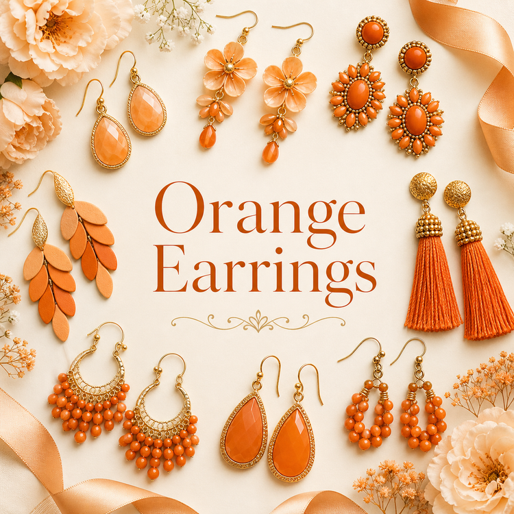 Orange Earrings