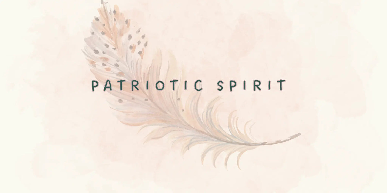 USA themed jewelry hair accessories and handmade wooden magnets in red white and blue